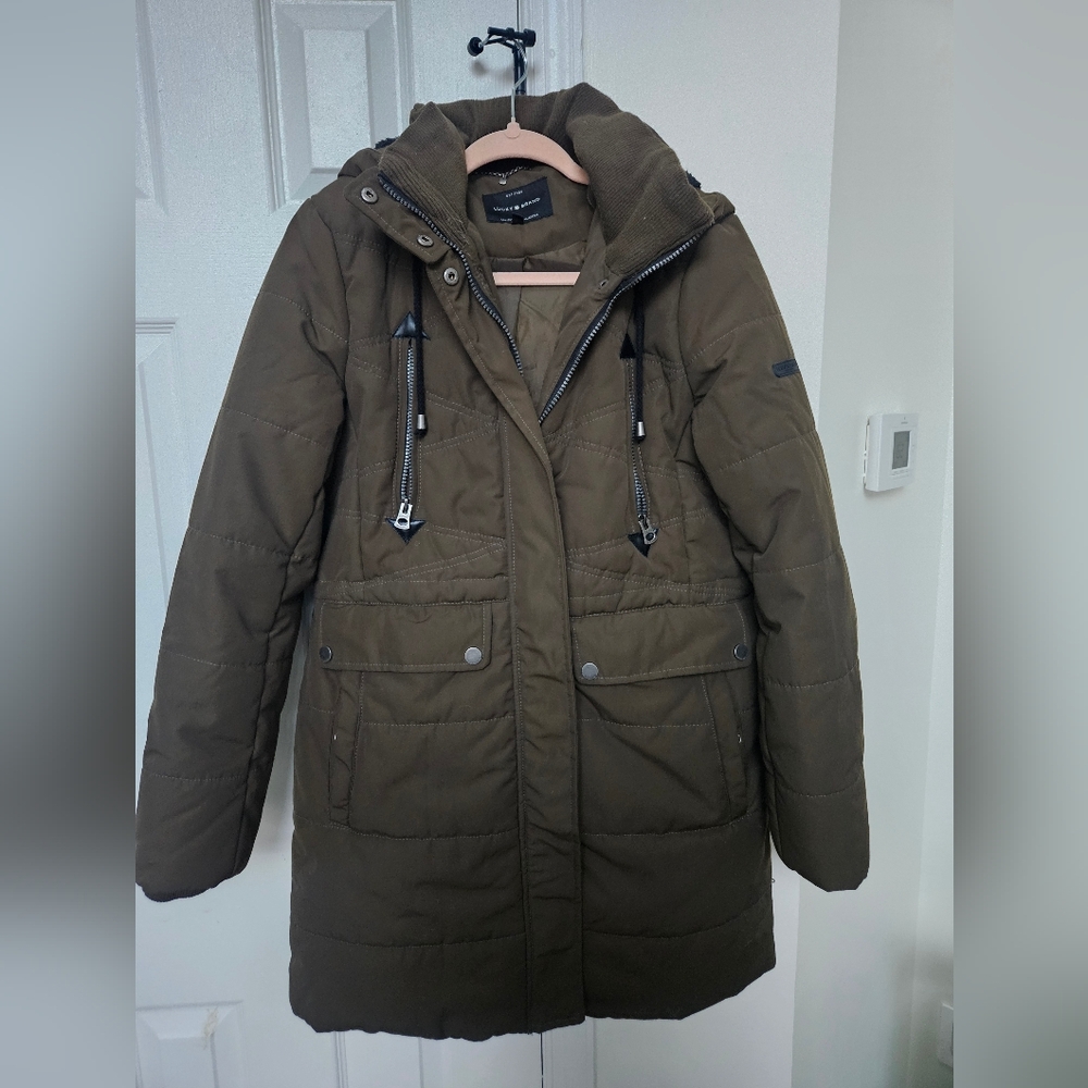 Lucky Brand Puffer Olive Coat